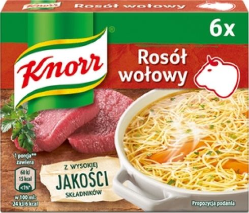 Knorr Rosół wołowy 60 g (6 x 10 g)