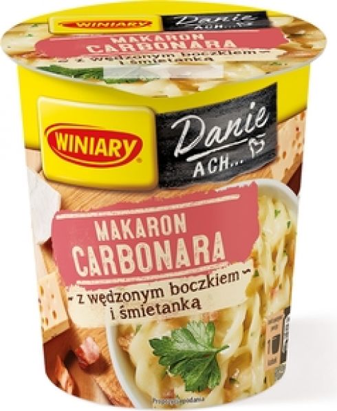 Winiary Makaron Carbonara z wędzonym boczkiem i śmietanką 50 g