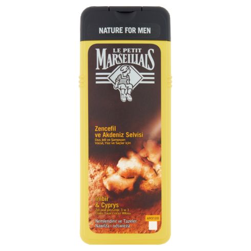Le Petit Marseillais Żel pod prysznic 3 w 1 imbir & cyprys 400 ml