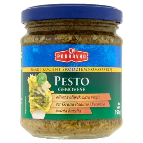 Podravka Smak kuchni śródziemnomorskiej Pesto Genovese Sos na bazie bazylii 190 g