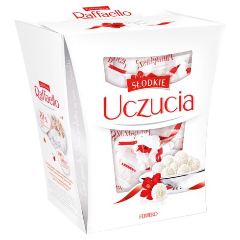 Raffaello Chrupiący wafelek z kokosem i całym migdałem w środku 230 g