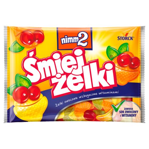 nimm2 Śmiejżelki Żelki owocowe wzbogacone witaminami 100 g