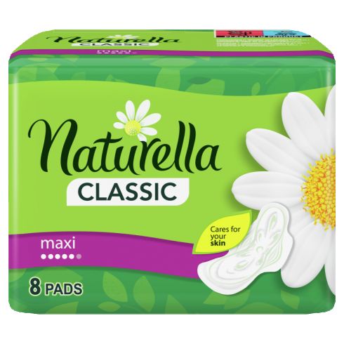 Naturella Classic Maxi Camomile Podpaski ze skrzydełkami x8