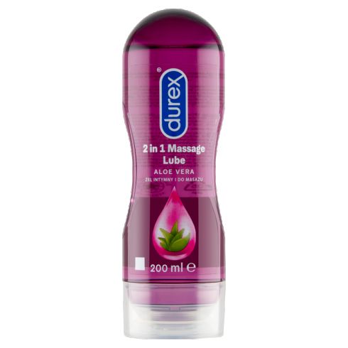 Durex 2 in 1 Massage Lube Aloe Vera Żel intymny i do masażu 200 ml