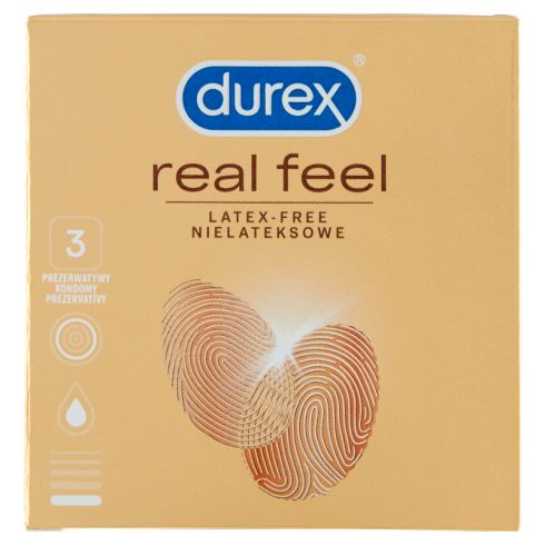 Durex Real Feel Prezerwatywy nielateksowe 3 sztuki