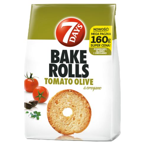 7 Days Bake Rolls Chrupki chlebowe oliwa/pomidor150G