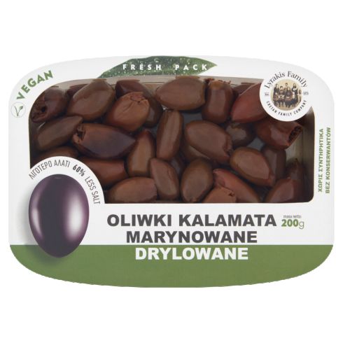 Lyrakis Family Oliwki Kalamata marynowane drylowane 200 g