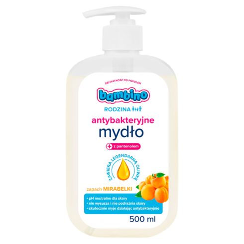 Bambino Rodzina Mydło do rąk o zapachu mirabelki 500 ml