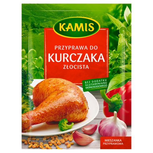 Kamis Przyprawa do kurczaka złocista Mieszanka przyprawowa 30 g