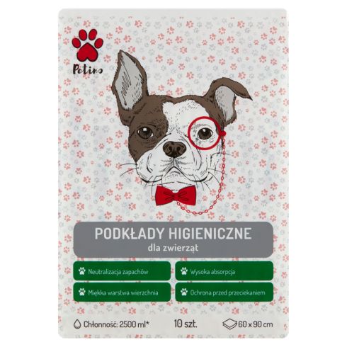 Petino Podkłady higieniczne dla zwierząt 60 cm x 90 cm 10 sztuk