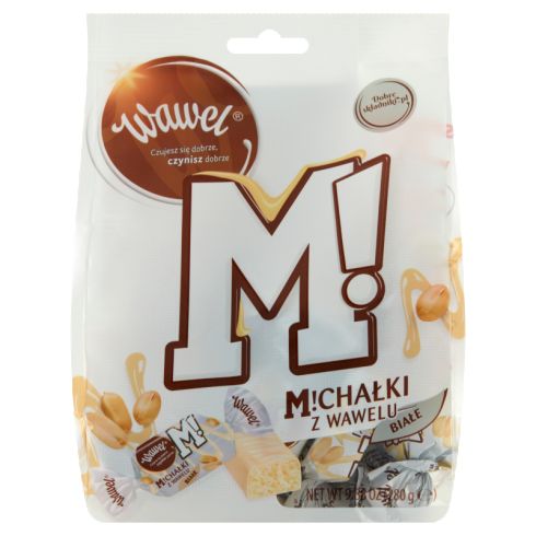 Wawel Michałki z Wawelu Białe Cukierki w białej polewie 245g