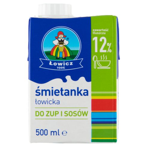 Łowicz Śmietanka łowicka UHT 12% 500 ml