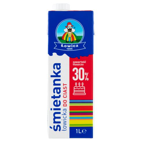 Łowicz Śmietanka łowicka UHT 30% 1 l