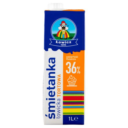 Łowicz Śmietanka łowicka tortowa UHT 36% 1 l