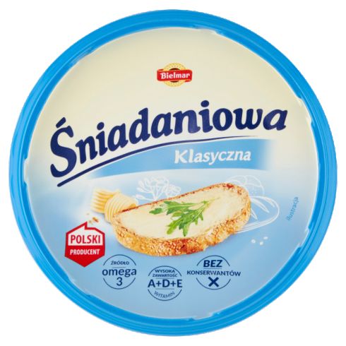 Bielmar Śniadaniowa Margaryna o zmniejszonej zawartości tłuszczu klasyczna 450 g