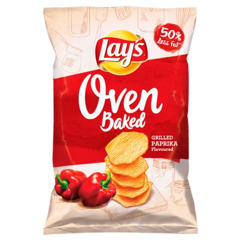Lay's Oven Baked Pieczone formowane chipsy ziemniaczane o smaku grillowanej papryki 110 g
