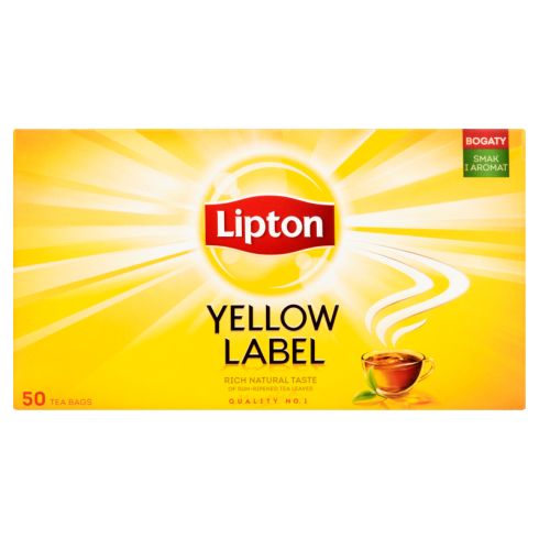 Lipton Yellow Label Herbata czarna 100 g (50 torebek)