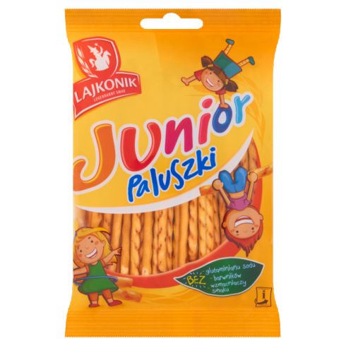 Lajkonik Junior Paluszki o smaku waniliowym 60 g