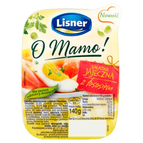 Lisner O Mamo! Sałatka jajeczna z łososiem 140 g