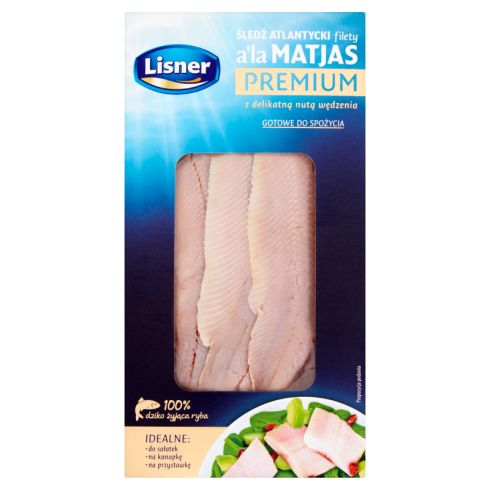 Lisner Śledź atlantycki filety a'la Matjas premium 160 g