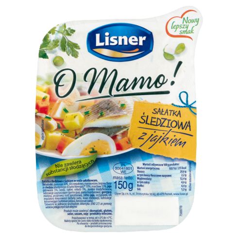 Lisner O Mamo! Sałatka śledziowa z jajkiem 140 g