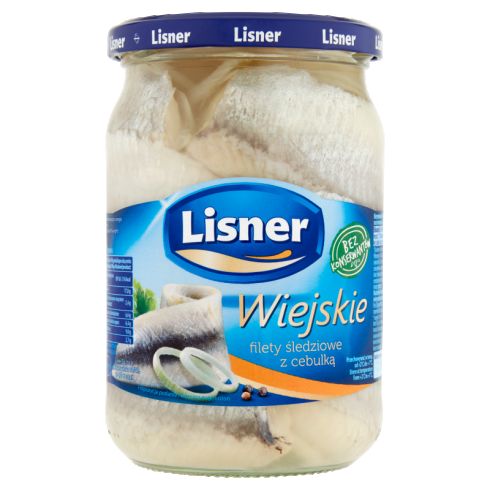 Lisner Wiejskie filety śledziowe z cebulką 600 g