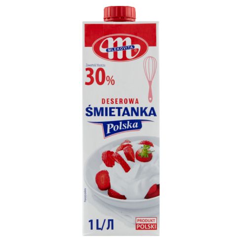 Mlekovita Śmietanka Polska deserowa 30 % 1 L