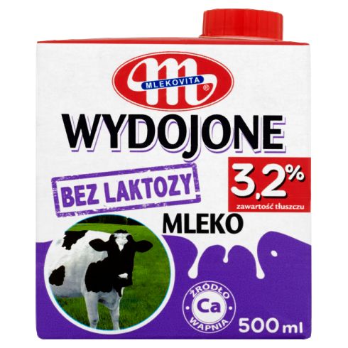 Mlekovita Wydojone Mleko bez laktozy 3,2% 500 ml