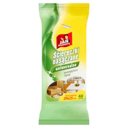 Jan Niezbędny Ściereczki nasączane uniwersalne 40 sztuk