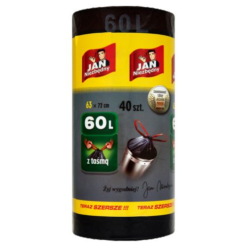 Jan Niezbędny Worki na śmieci 60 l 40 sztuk