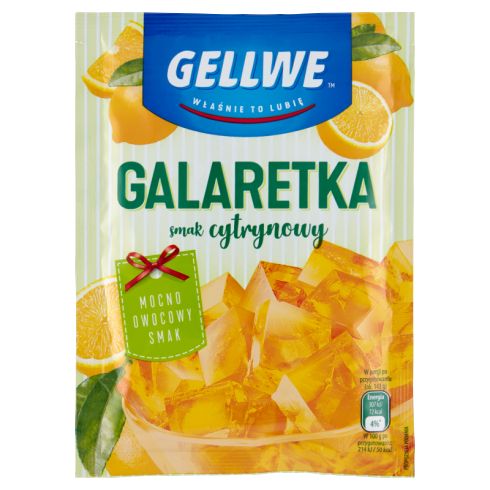 Gellwe Galaretka smak cytrynowy 72 g
