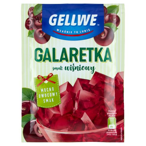 Gellwe Galaretka smak wiśniowy 72 g