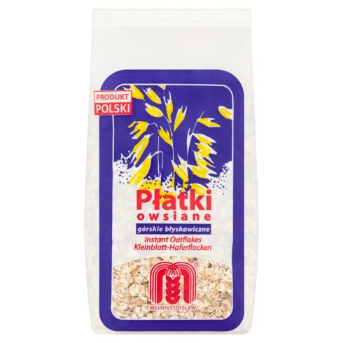 Młyny Stoisław Płatki owsiane górskie błyskawiczne 500 g