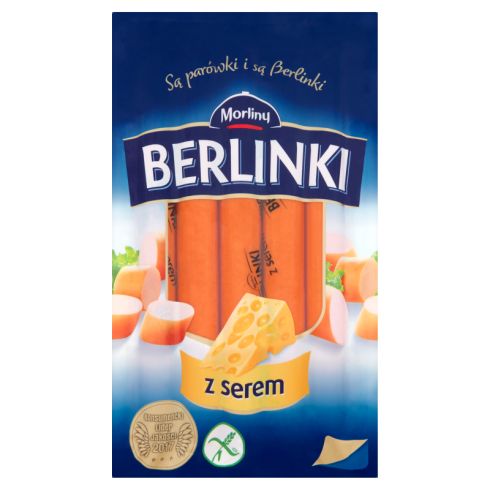 Morliny Berlinki Kiełbasa z serem 250 g