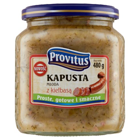Provitus Kapusta młoda z kiełbasą 480 g