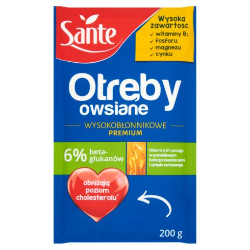 Sante Otręby owsiane wysokobłonnikowe Premium 200 g
