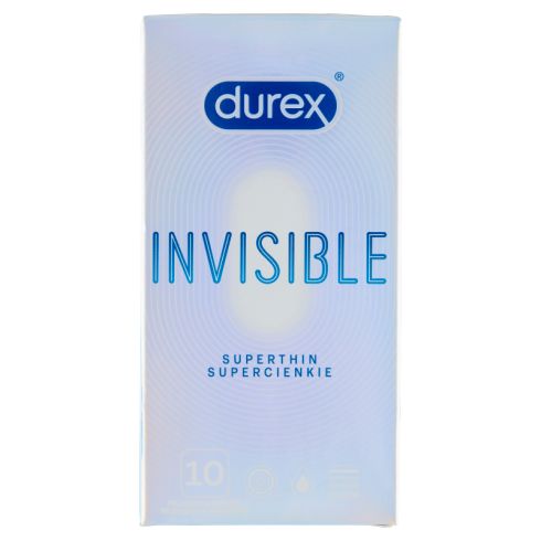 Durex Invisible Supercienkie Prezerwatywy 10 sztuk