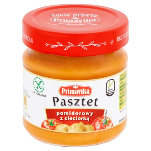 Primavika Pasztet pomidorowy z cieciorką 160 g