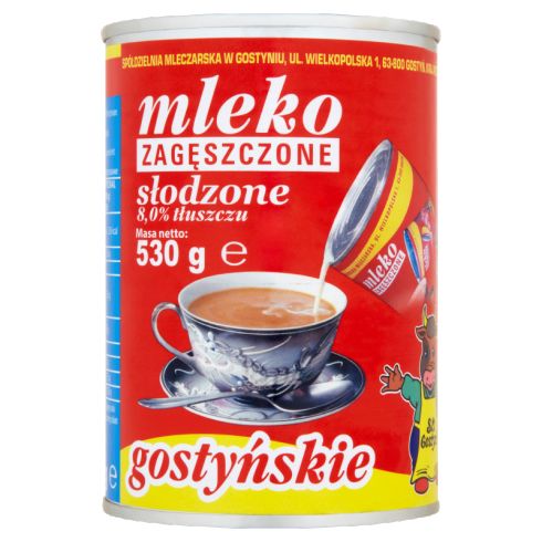 SM Gostyń  Mleko gostyńskie zagęszczone słodzone 8,0% 530 g