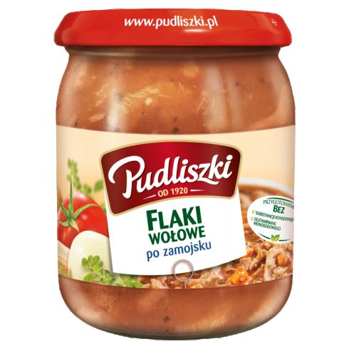 Pudliszki Flaki wołowe po zamojsku 450g