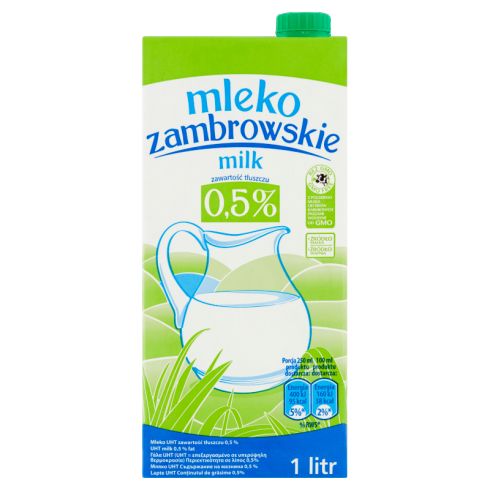 Mleko zambrowskie UHT 0,5% 1 l
