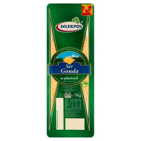 Mlekpol Ser Gouda w plastrach 1 kg