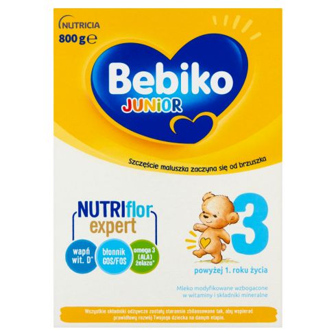 Bebiko Junior 3 Mleko modyfikowane dla dzieci powyżej 1. roku życia 800 g (2 x 400 g)