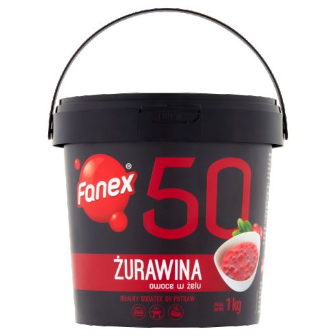 Fanex Żurawina owoce w żelu 1 kg