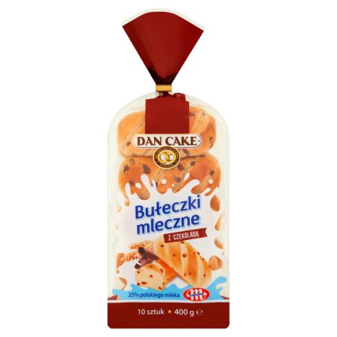 Dan Cake Bułeczki mleczne z czekoladą 400 g (10 sztuk)