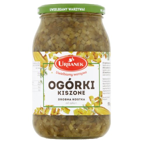 Urbanek Ogórki kiszone drobna kostka 910 g