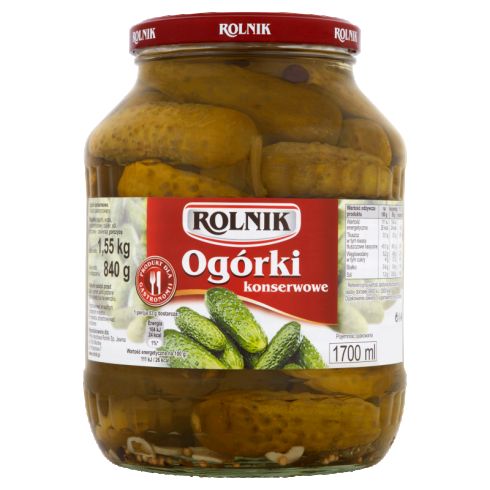 Rolnik Ogórki konserwowe 1,55 kg
