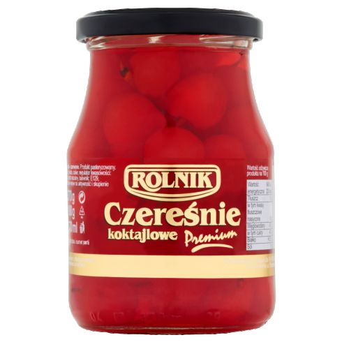 Rolnik Premium Czereśnie koktajlowe czerwone 370 g