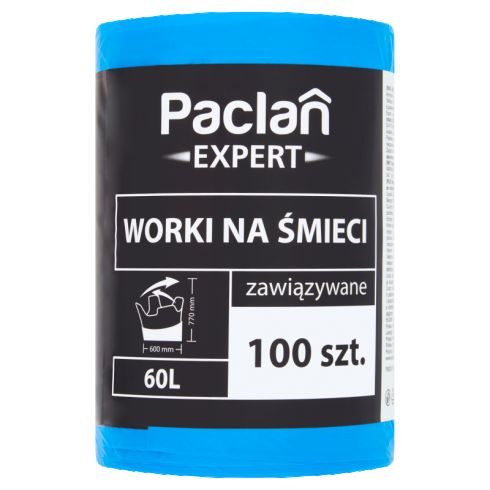Paclan Expert Worki na śmieci zawiązywane 60 l 100 sztuk