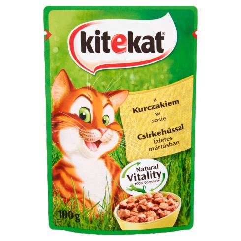 Kitekat z kurczakiem w sosie Karma pełnoporcjowa 100 g